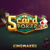 5 Card Poker lucky spin card game